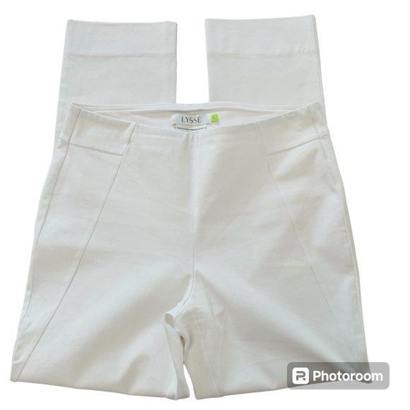 LYSSE White Stretch Pull-On Pants Size Small - Picture 1 of 9